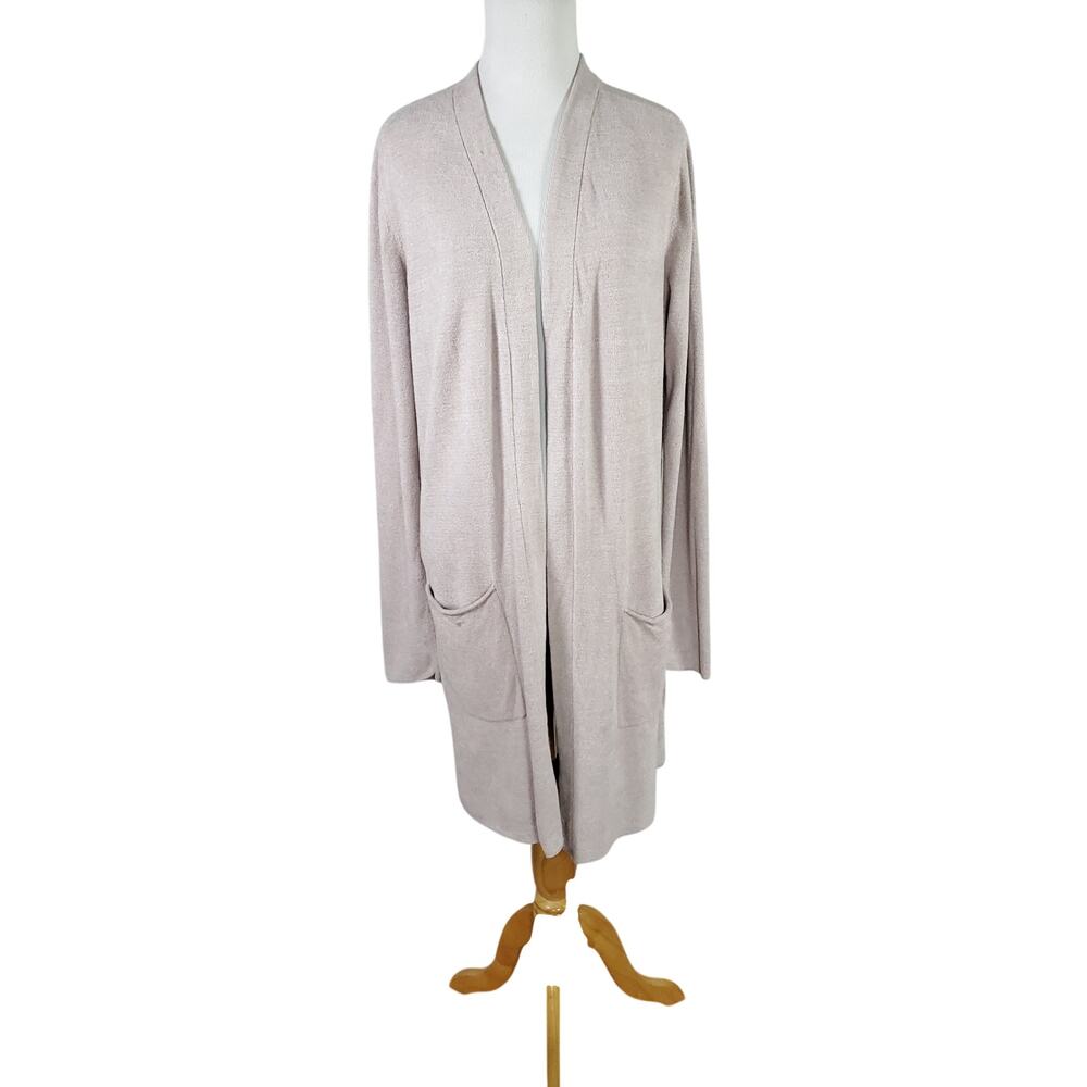 Barefoot Dreams CozyChic Ultra Lite Santa Monica Long Cardigan A350640 Sz L